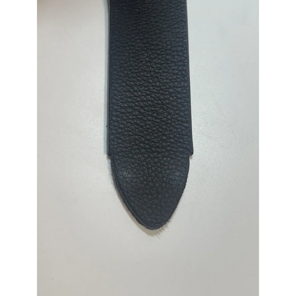 B-Low The Belt Black Leather Frank Belt Sz L New W/Missing Metal Point